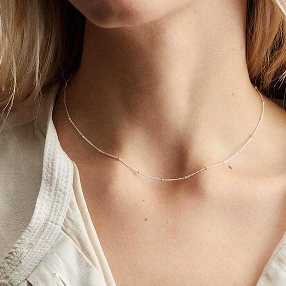 ⚜️𝟯𝟬%𝗢𝗙𝗙 𝗯𝘂𝗻𝗱𝗹𝗲𝘀 𝟯+⚜️ NEW Thin Beaded Chain Stainless Steel Necklace - Picture 7 of 14